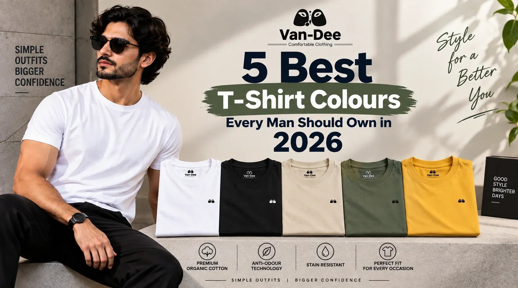 5 Best T-Shirt Colours Every Man Should Own in 2026