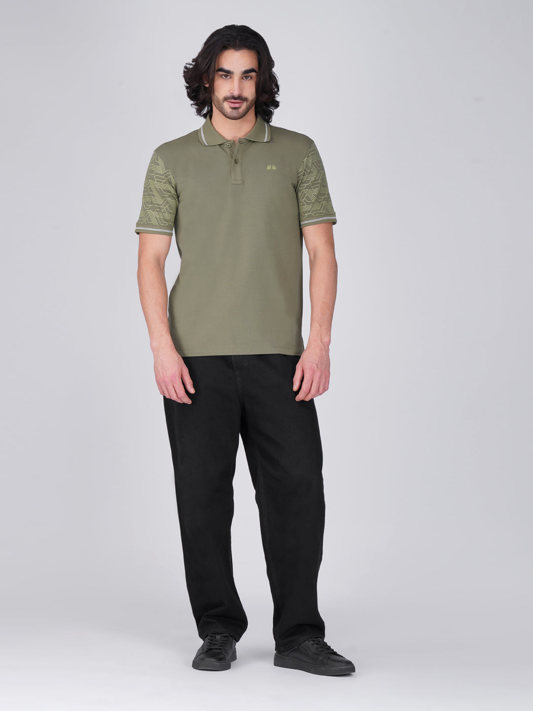 VanDee Signature Organic Polo T-Shirt - Olive Green