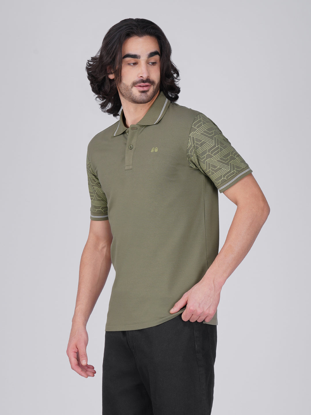 VanDee Signature Organic Polo T-Shirt - Olive Green