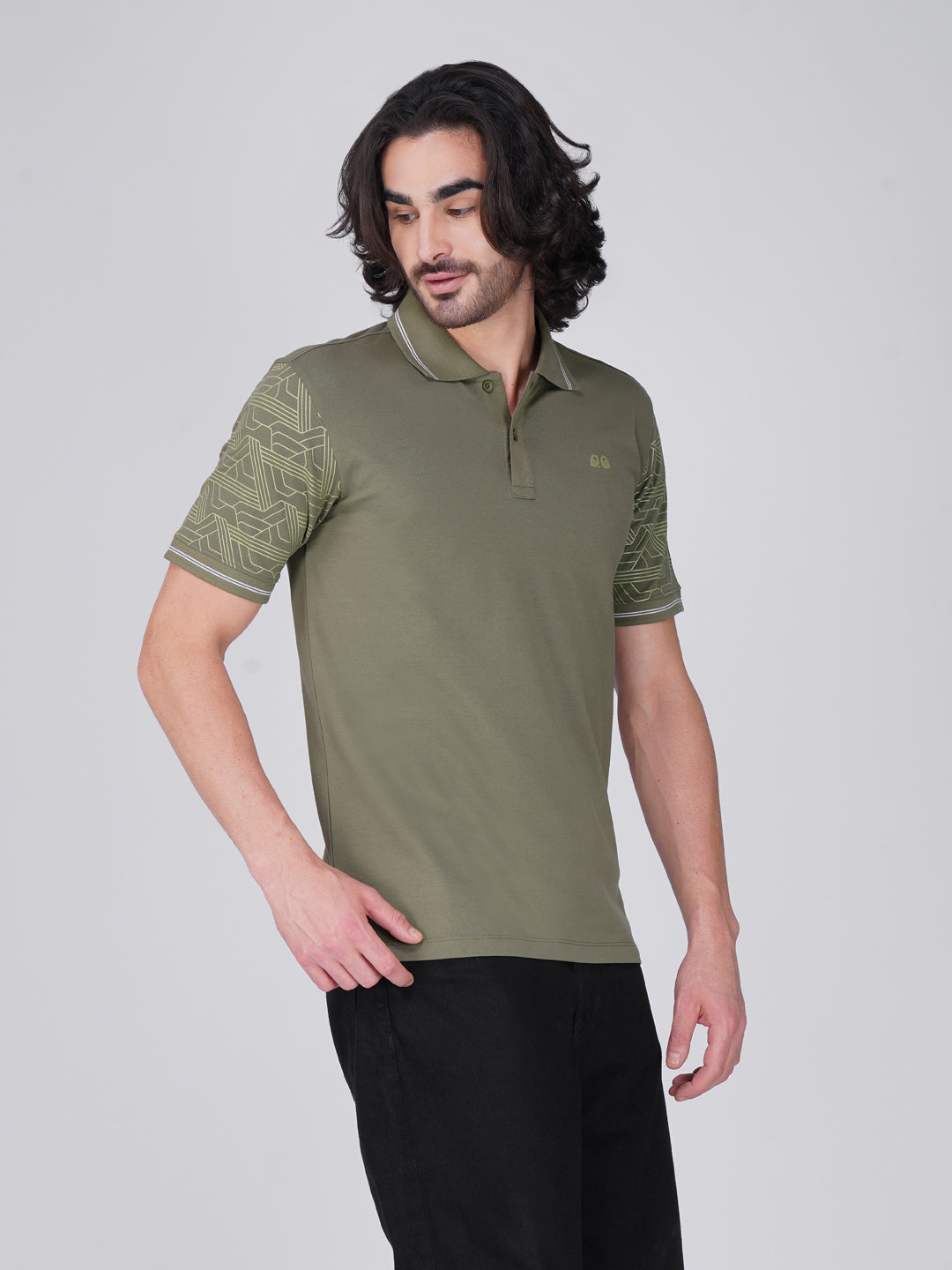 VanDee Signature Organic Polo T-Shirt - Olive Green