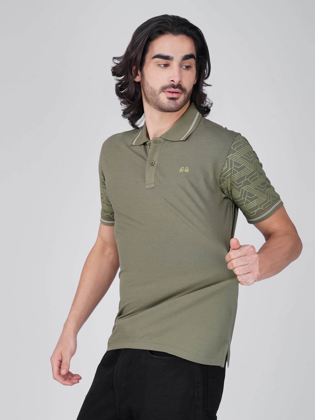 VanDee Signature Organic Polo T-Shirt - Olive Green
