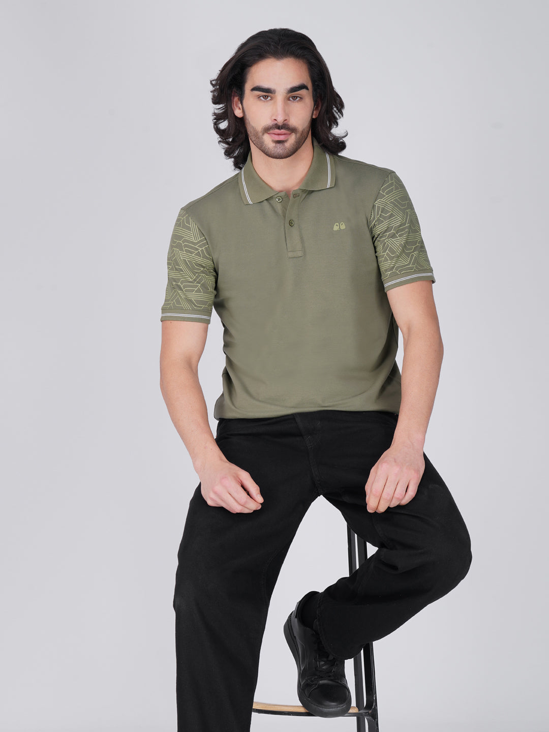 VanDee Signature Organic Polo T-Shirt - Olive Green