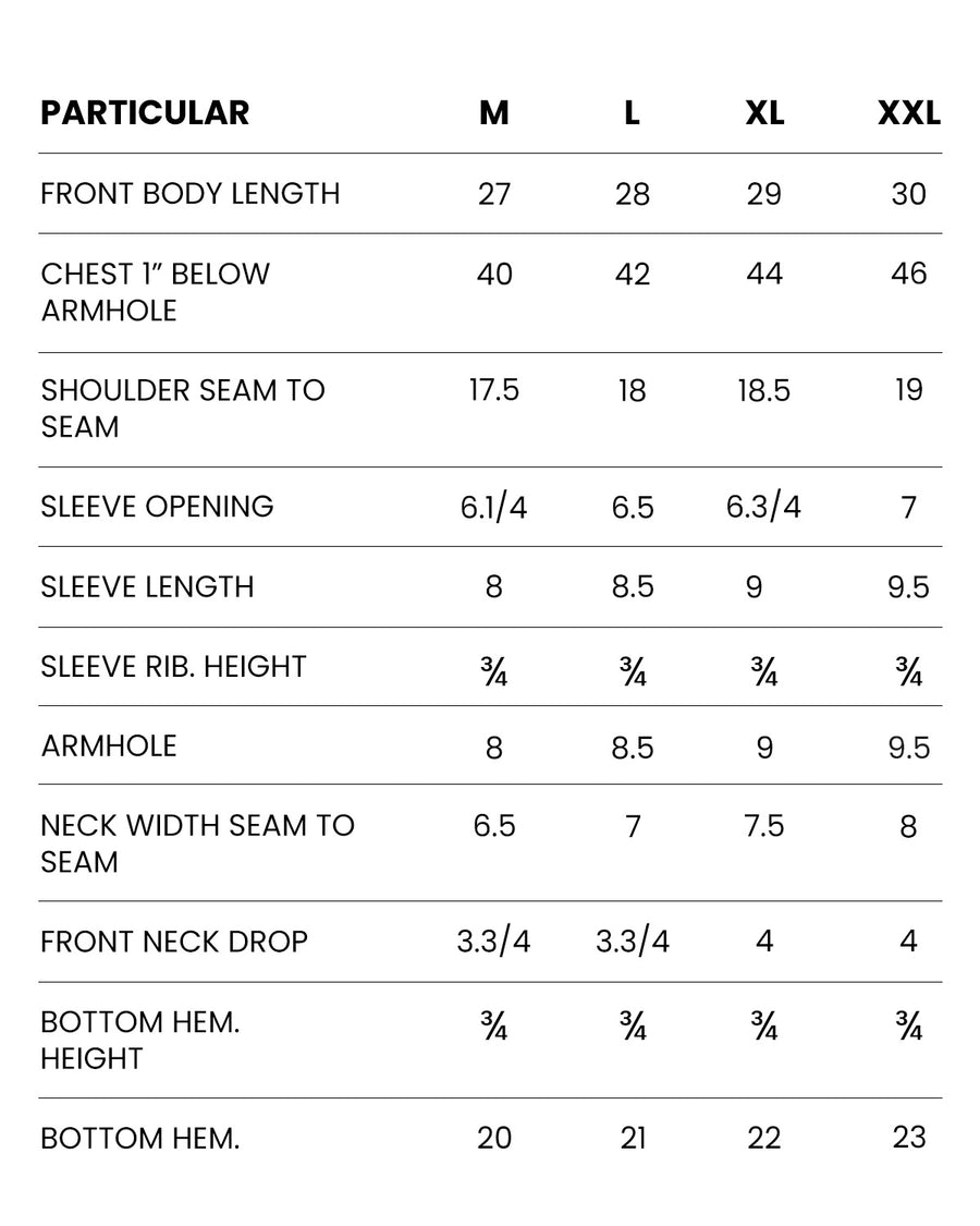 Size chart for Men's Organic Olive Green Cotton Polo T-Shirt with Anti Stain, Anti Microbial Protection.