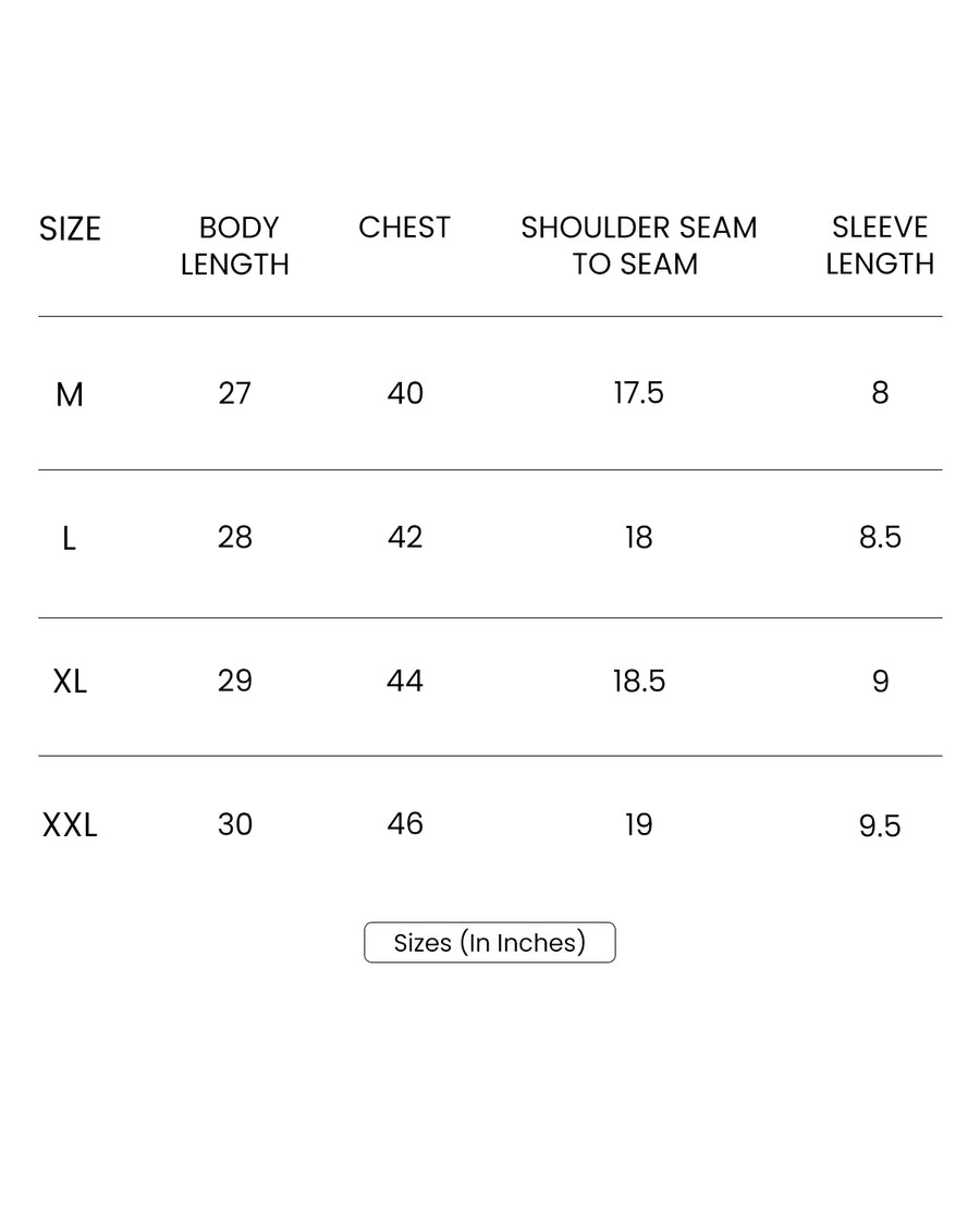 Size chart for Men's  - Wine Organic Cotton Polo T-Shirt with Anti Stain, Anti-Microbial Protection.
